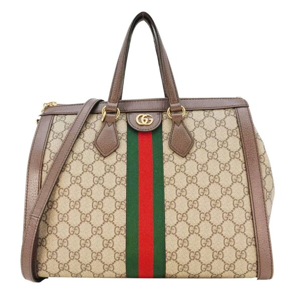 Gucci Handbags - Gucci  Ophidia Medium GG Supreme Tote Shoulder Bag Beige